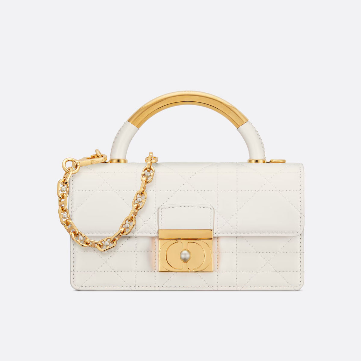 Dior Ange Women's Adjustable Shoulder Strap CD Chain Flap Closure Cowhide Leather Single Shoulder Crossbody Handbag Bag Bags #72343
