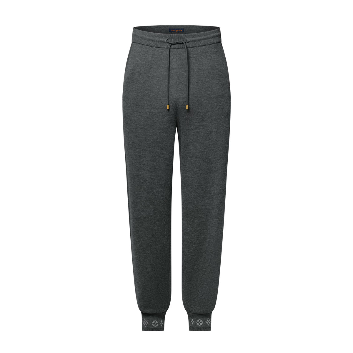 Louis Vuitton Men's Spring & Autumn Solid Color Reversible Jacquard Wool Knit Casual Pants #75175