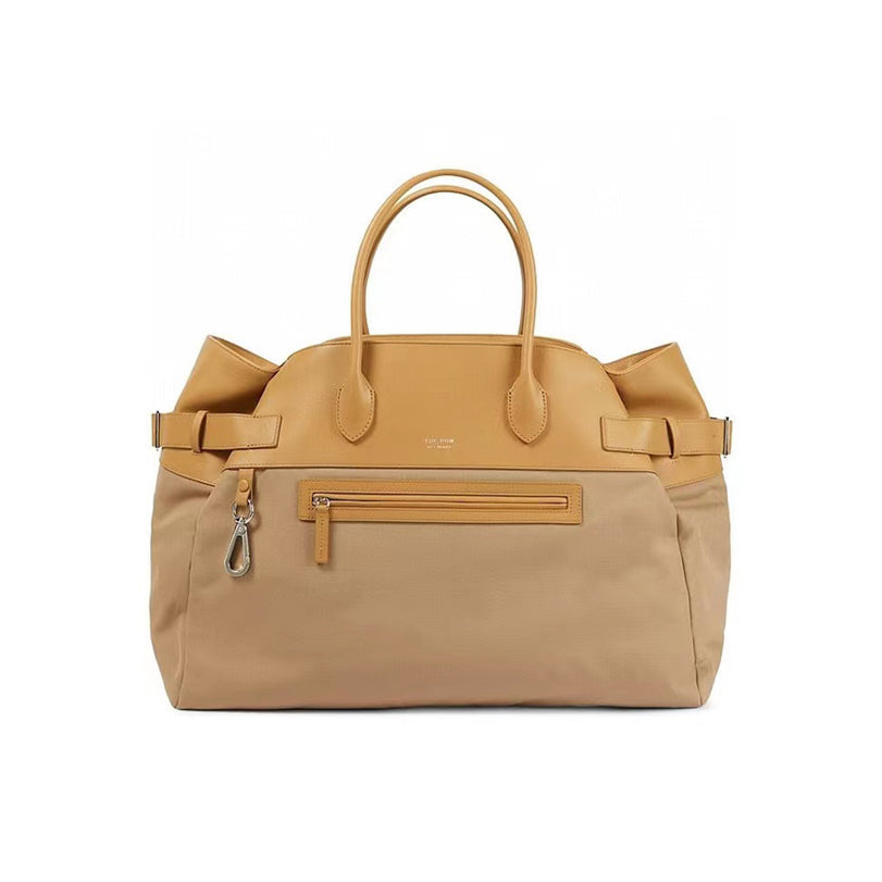 THE ROW Nylon Canvas Leather Handbag Bag #56218