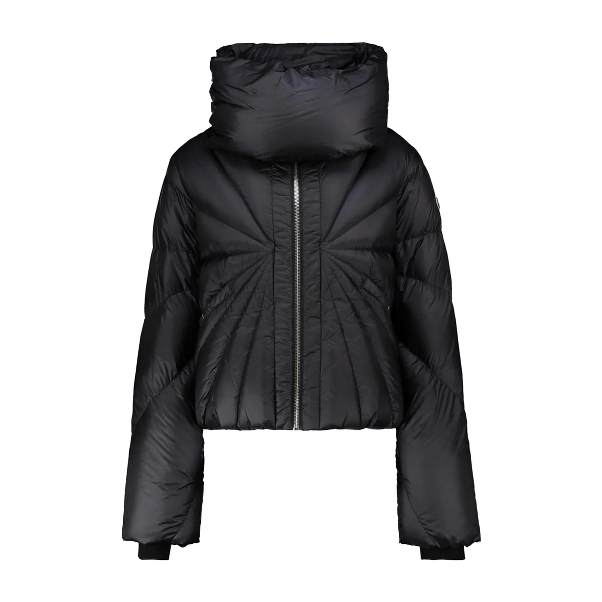 Rick Owens X Moncler Men's Women's Autumn And Winter Dark Ray Down Jacket Neck Collar Padded Down Jacket High Street Trend Zipper Jacket Ngvp #2495