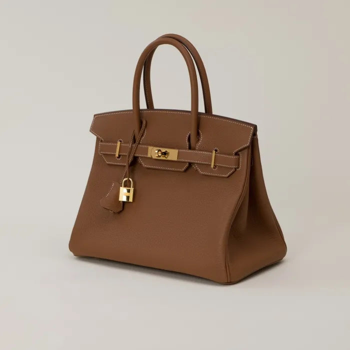 Hermes Birkin 30 Gold Buckle Solid Color Handbag Temperament Metal Buckle Kelly Bag Accessories H027633CC37 #98298