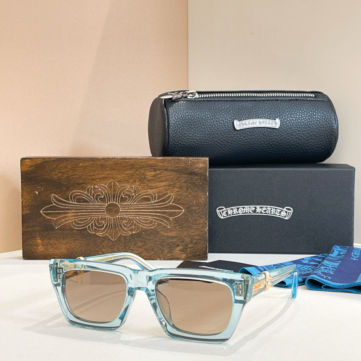 Chrome Hearts Full-Frame Acetate Square Sunglasses #333172