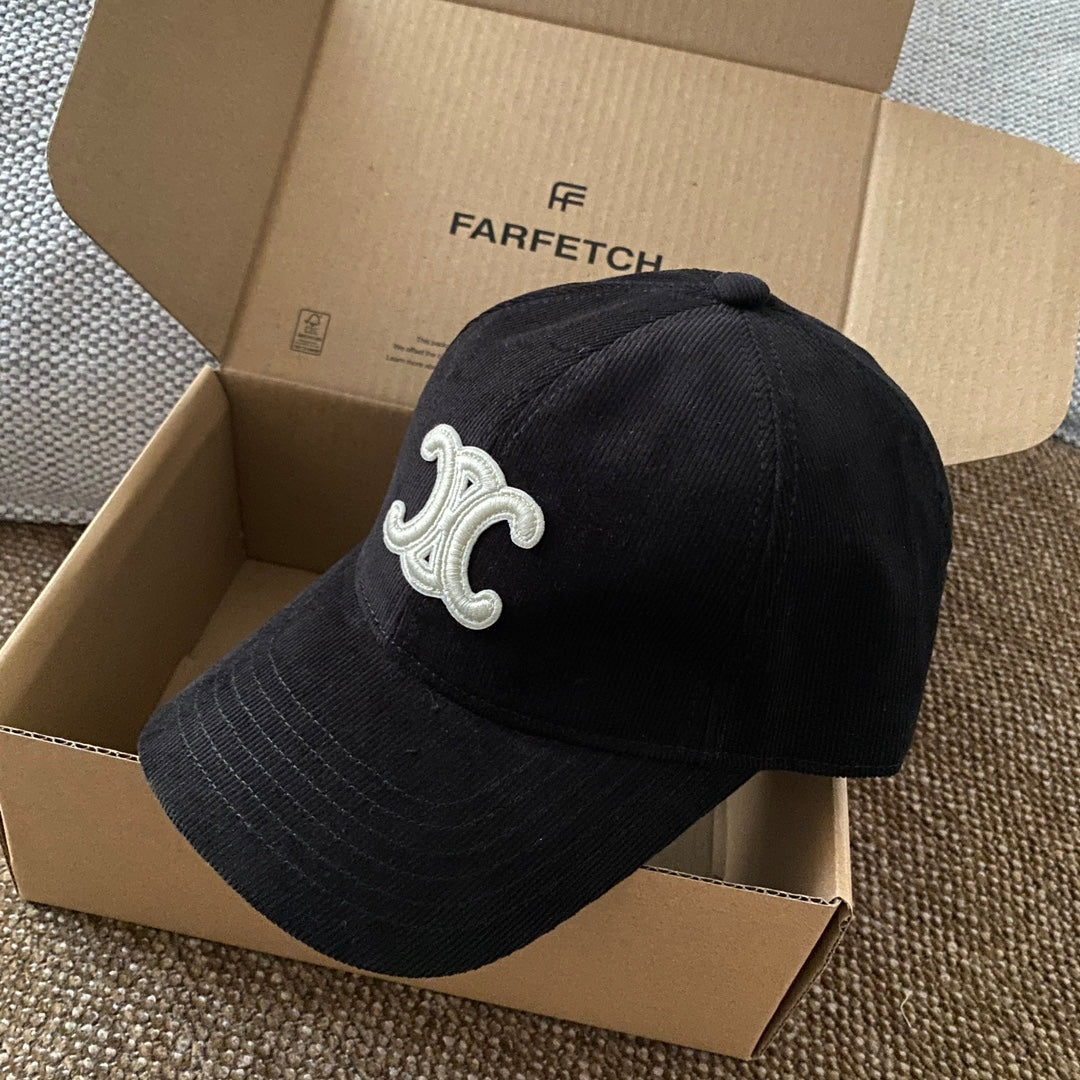 Celine Men Women Fashion Vintage Cowboy Letter Embroidery Baseball Cap Blue Casual Duck Hat #75683
