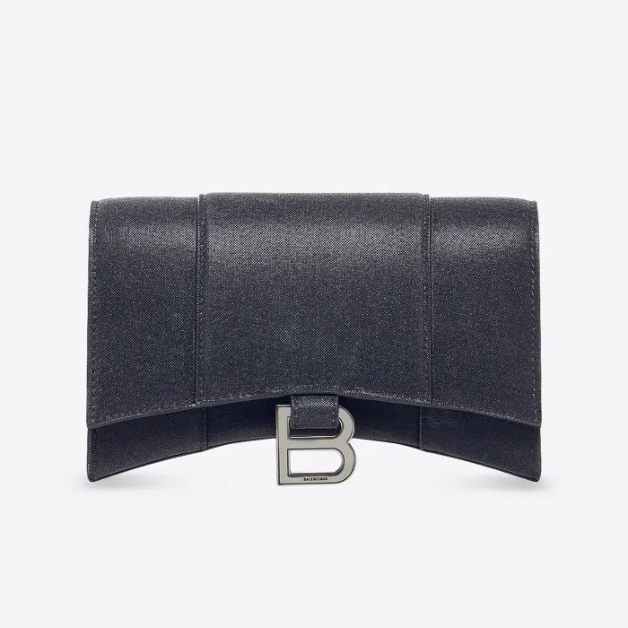 Balenciaga Hourglass Shiny Chain Wallet Crossbody Bag Bags #53212