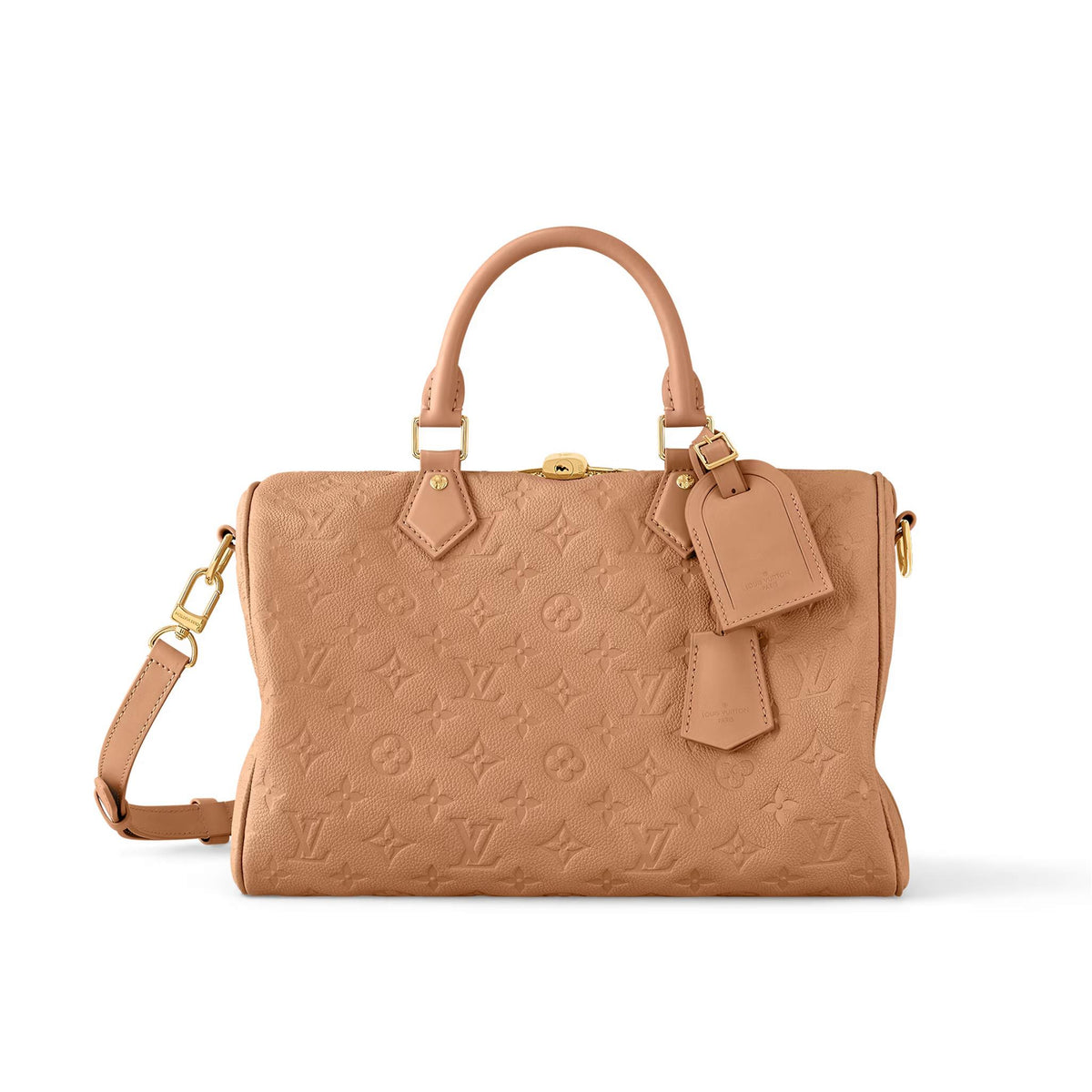 Louis Vuitton Speedy Soft 30 Women's Solid Color Detachable Adjustable Shoulder Strap Zipper Closure Cow Leather Single Shoulder Crossbody Handbag Bag Bags #73548