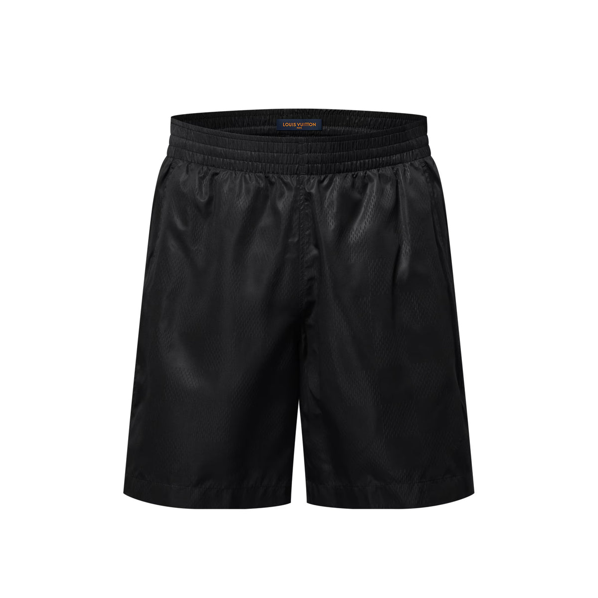 Louis Vuitton Men's Summer Solid Color Subtle Pattern Elastic Tech Fabric Beach Shorts #77952