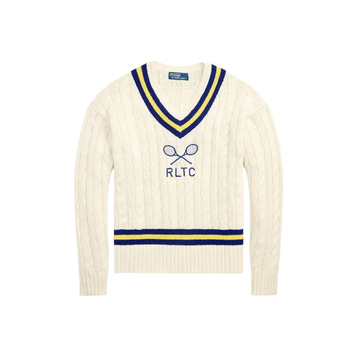 Ralph Lauren Men's Polo Solid Color V-neck Pullover Long-sleeved Autumn And Winter Knitted Wool Polo