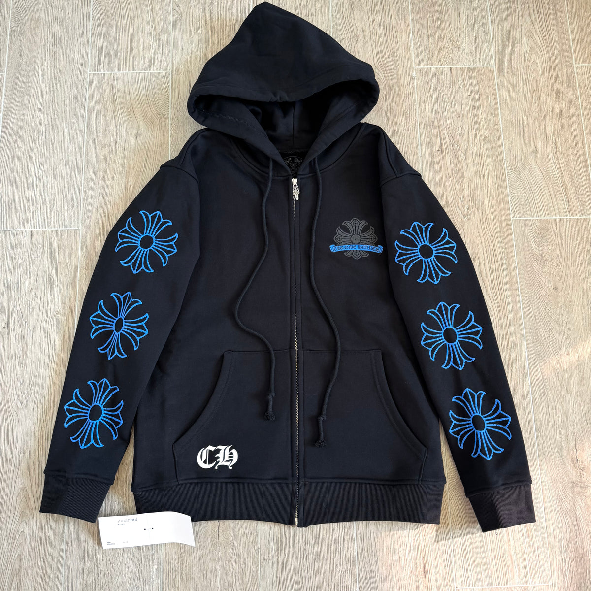 Chrome Hearts Blue Cracked Print Sweatshirt #334014