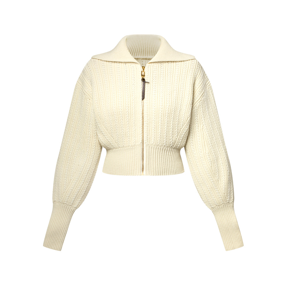 Louis Vuitton Cropped Rib-knit Jacket #334336