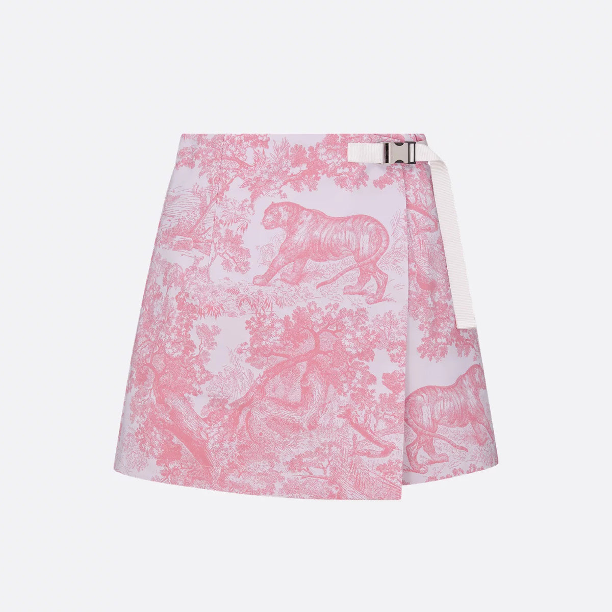 Dior Women's Summer Pink Animal Print High Waist Casual Skirt #77548