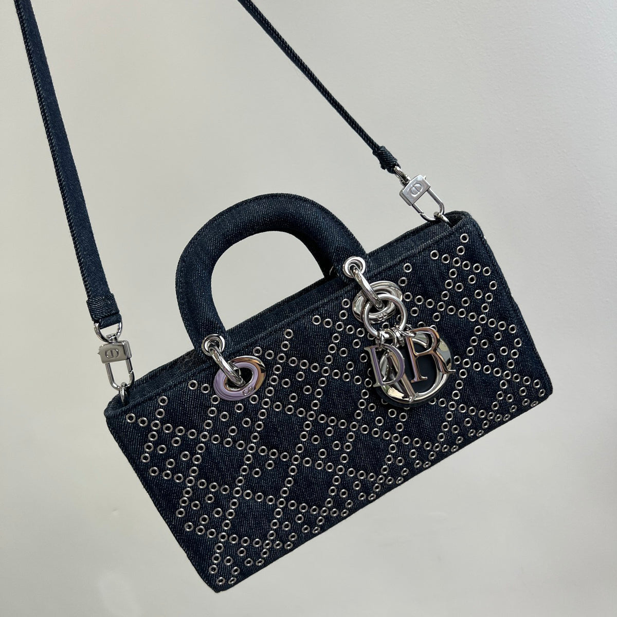 DIOR Diamond Hand Carry One Shoulder Messenger Bag #51735