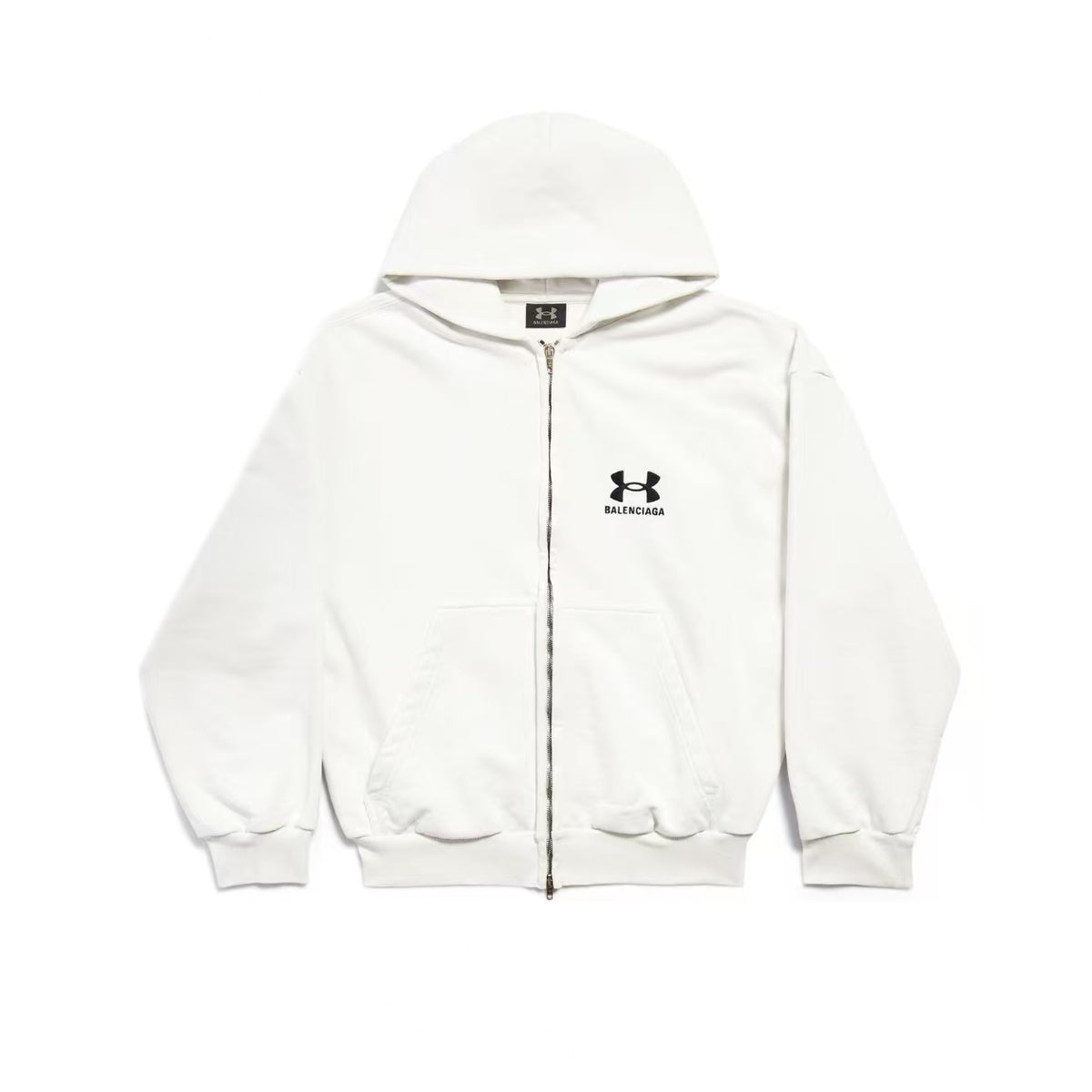 Balenciaga Men's And Women's Spring/Fall Fashion Casual Solid Color Zipper Hooded Long Sleeve Jacket #78946
