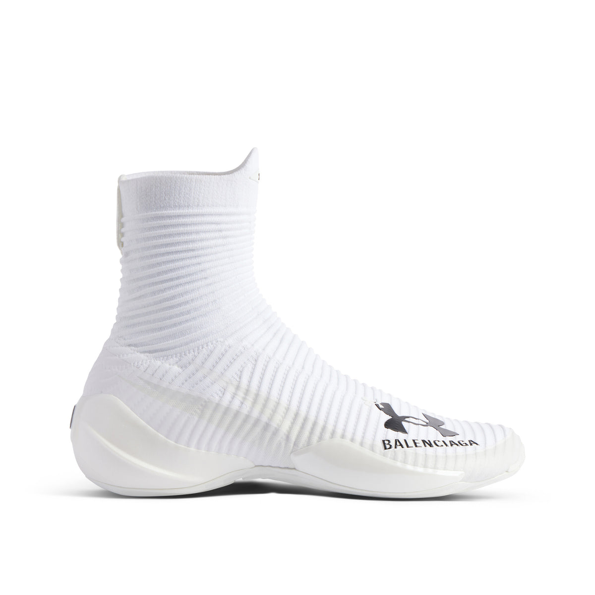 Balenciaga Under Armour? Hyper Men's and Women's Solid Color Knit High Top Sneakers Shoes #75328
