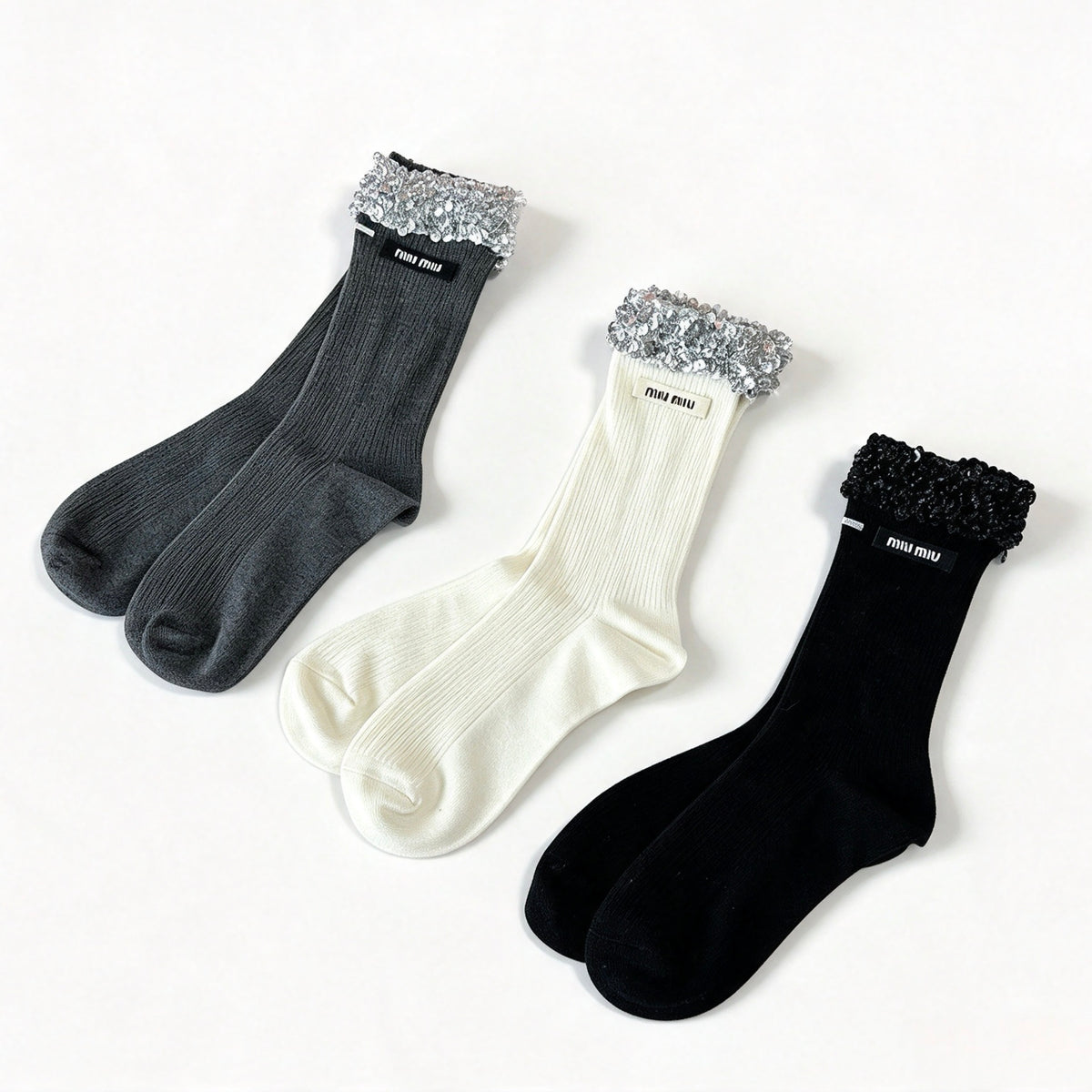 MiuMiu Accessories Pile Socks #393352
