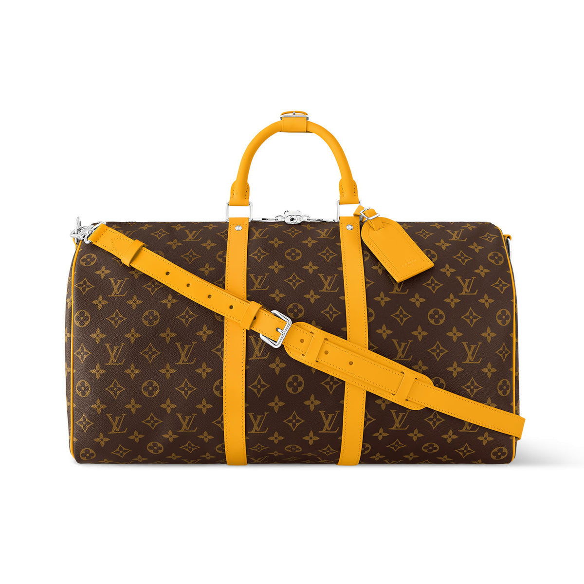 Louis Vuitton KEEPALL BANDOULI¨¨RE 50 Men's Detachable Adjustable Shoulder Strap Zipper Closure Coated Canvas Quilted Leather Single Shoulder Crossbody Handbag Travel Bag Bags #72782
