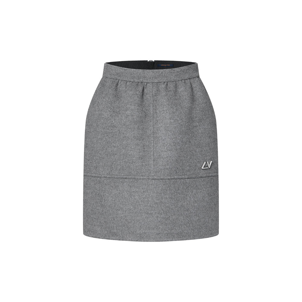 LOUIS VUITTON Signature Charm Double Face Skirt #376421