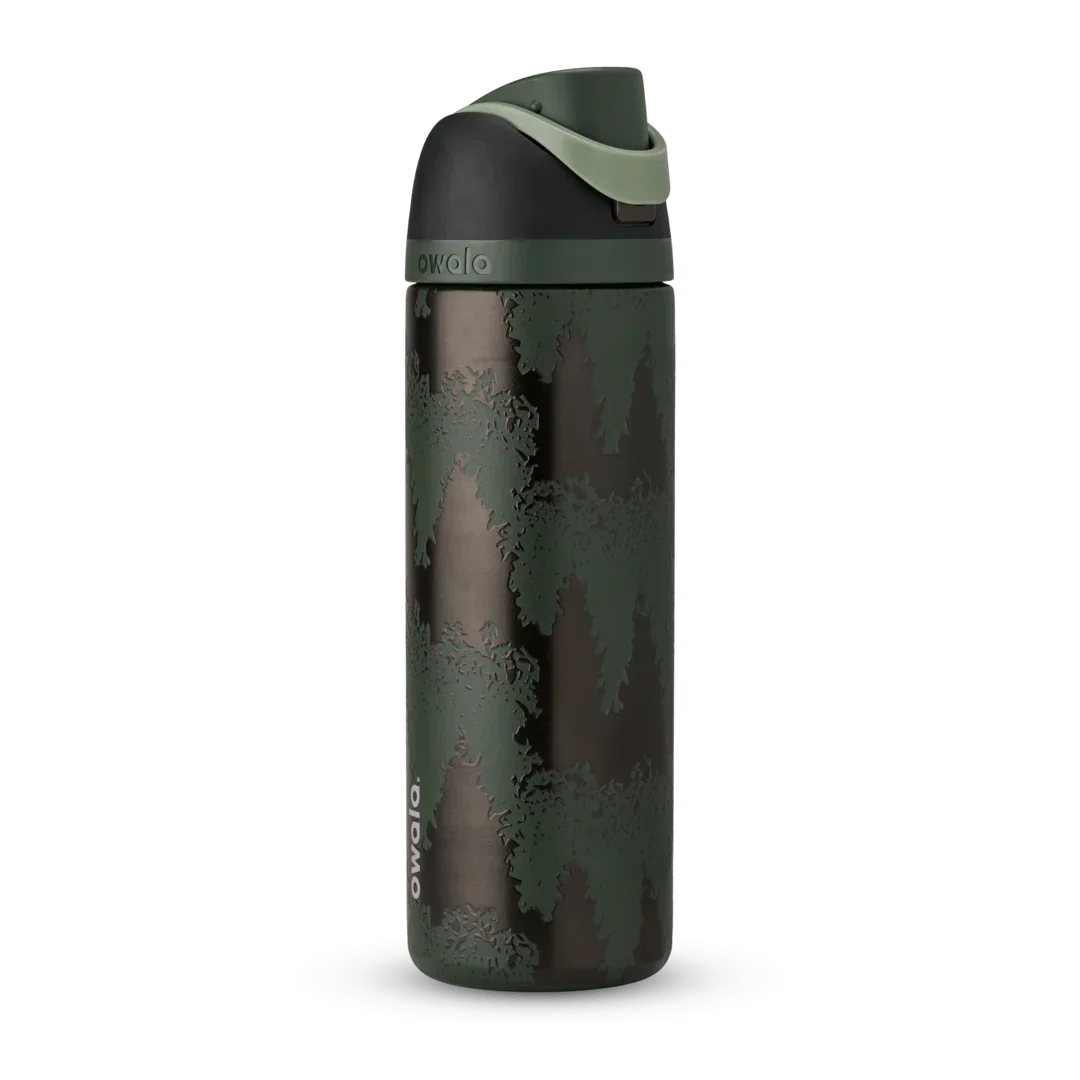 Owala Merry Bright Spruce the Hall 24oz Stainless Steel FreeSip Water Bottle