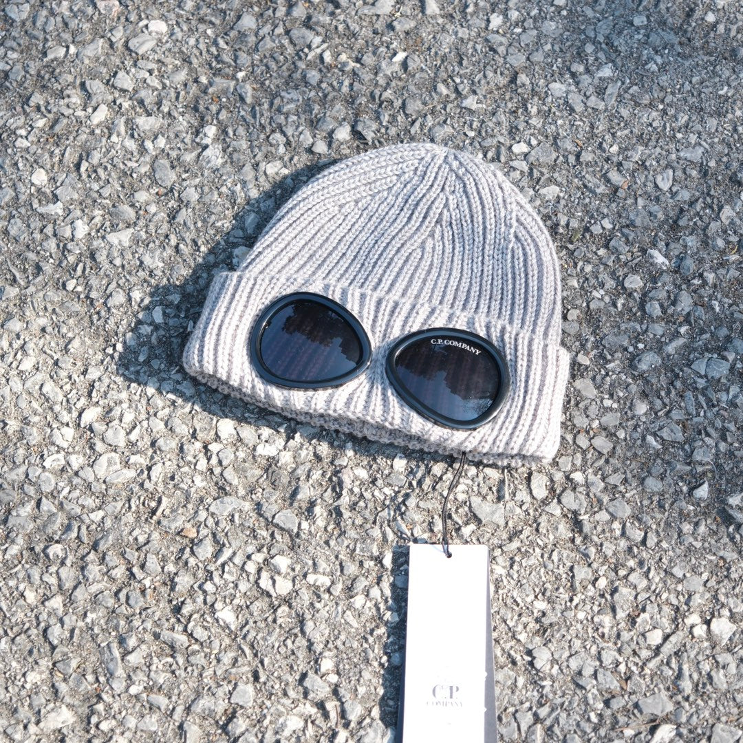 C.P. Company Extra Fine Merino Wool Goggle Beanie #334404