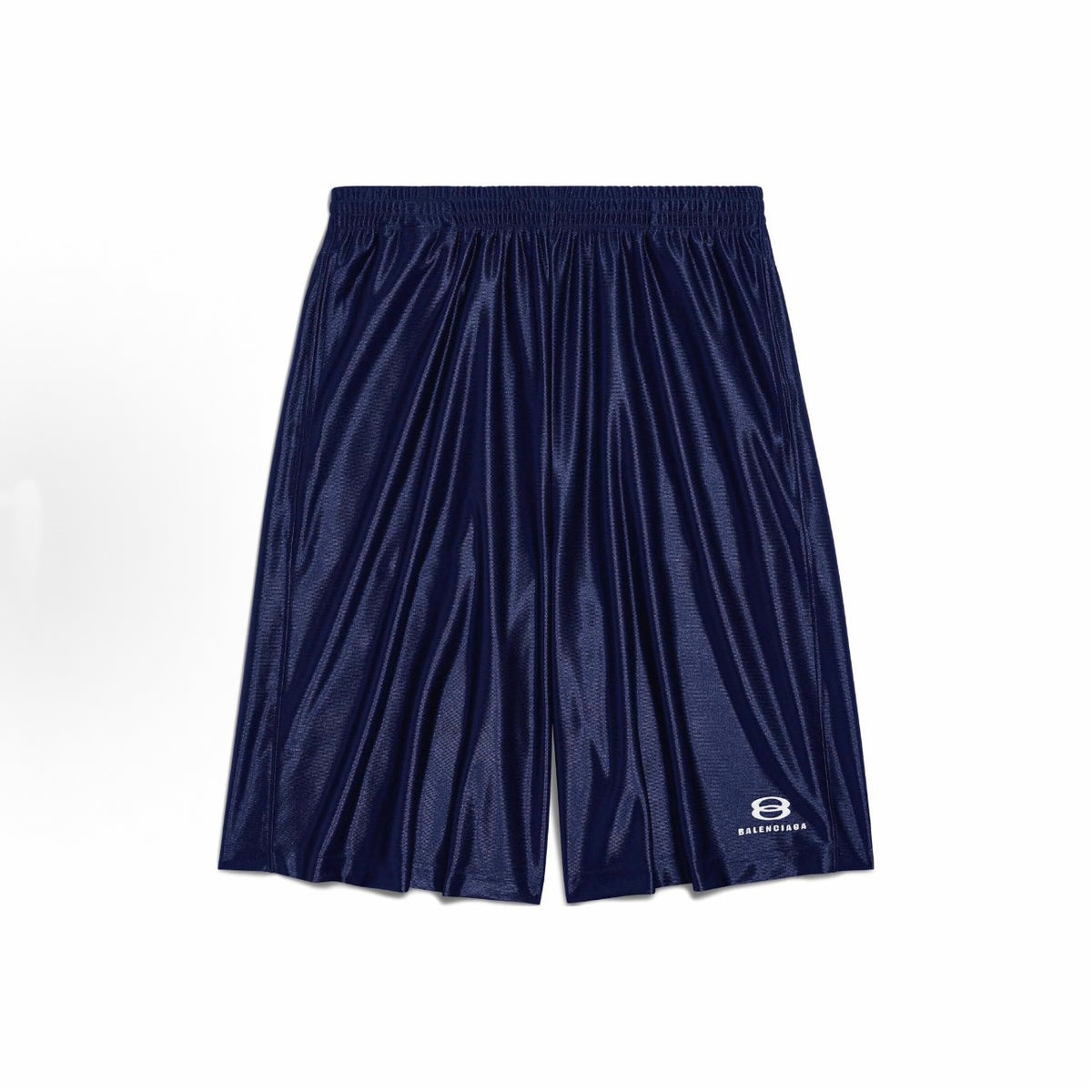 Balenciaga Men's Letter Printed Elastic Waist High Street Summer Straight Casual Solid Color Shorts #77275