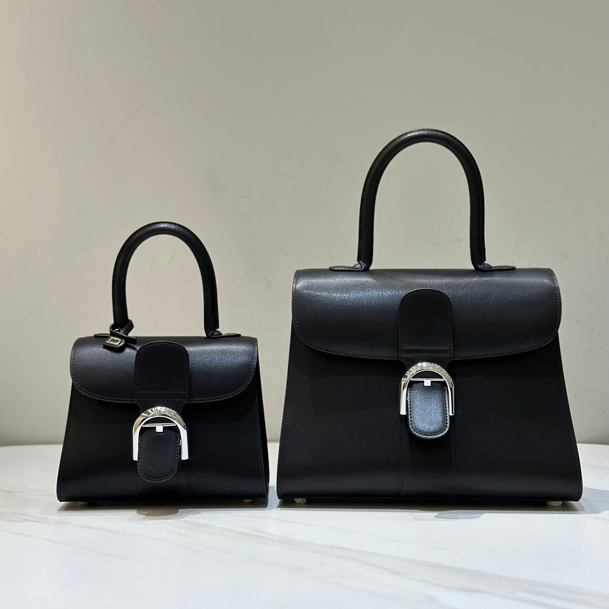 Delvaux Women Black Calfskin Shoulder Slanting Handbag Bag Bags #73559