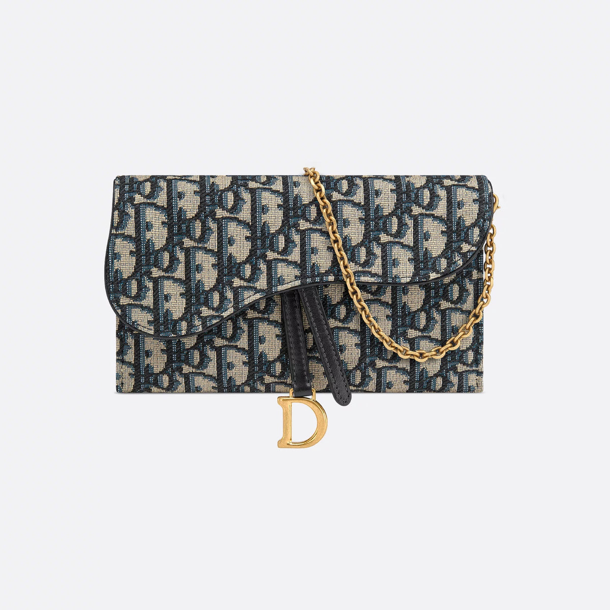 Dior Women's Fashion Classic Oblique Printed Embroidered Leather Saddle Chain Handbag Shoulder Bag Crossbody Bag Bags S5614CTZQ_M928 #78438