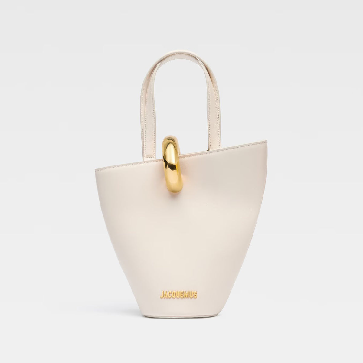 Jacquemus The Small Bambola Women's Solid Color Metal Ring Buckle Leather Shoulder Crossbody Handbag Bag Bags #74467