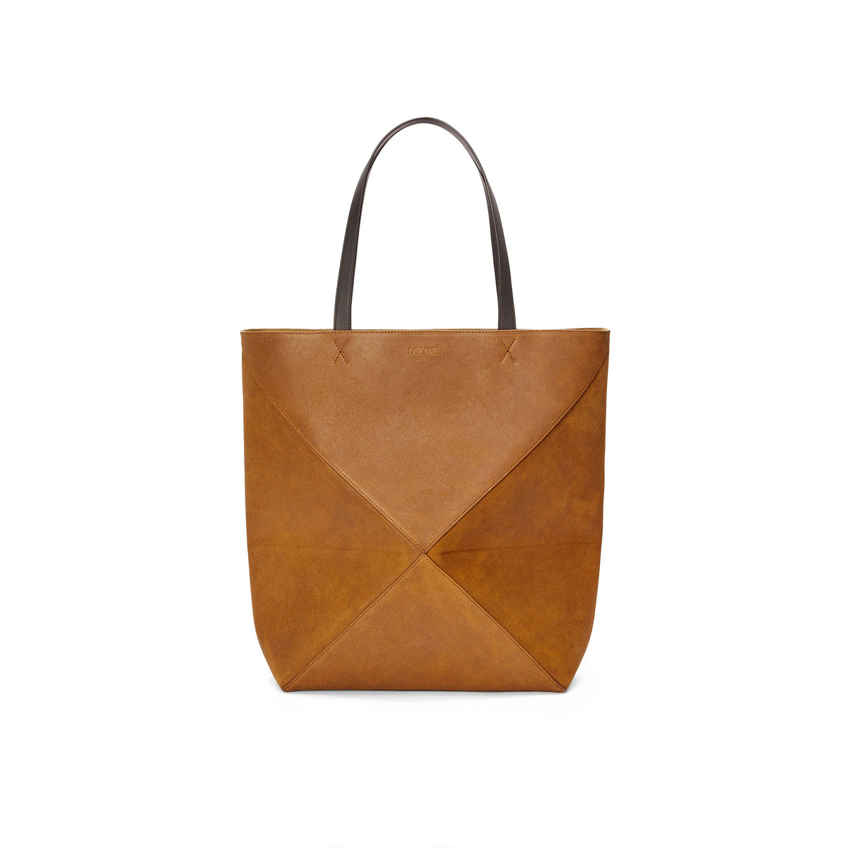 Loewe Large Pressed Suede Puzzle Fold Handbags Classic Handbags Geometric Lines Foldable New Casual Bag Tote Bags #71733