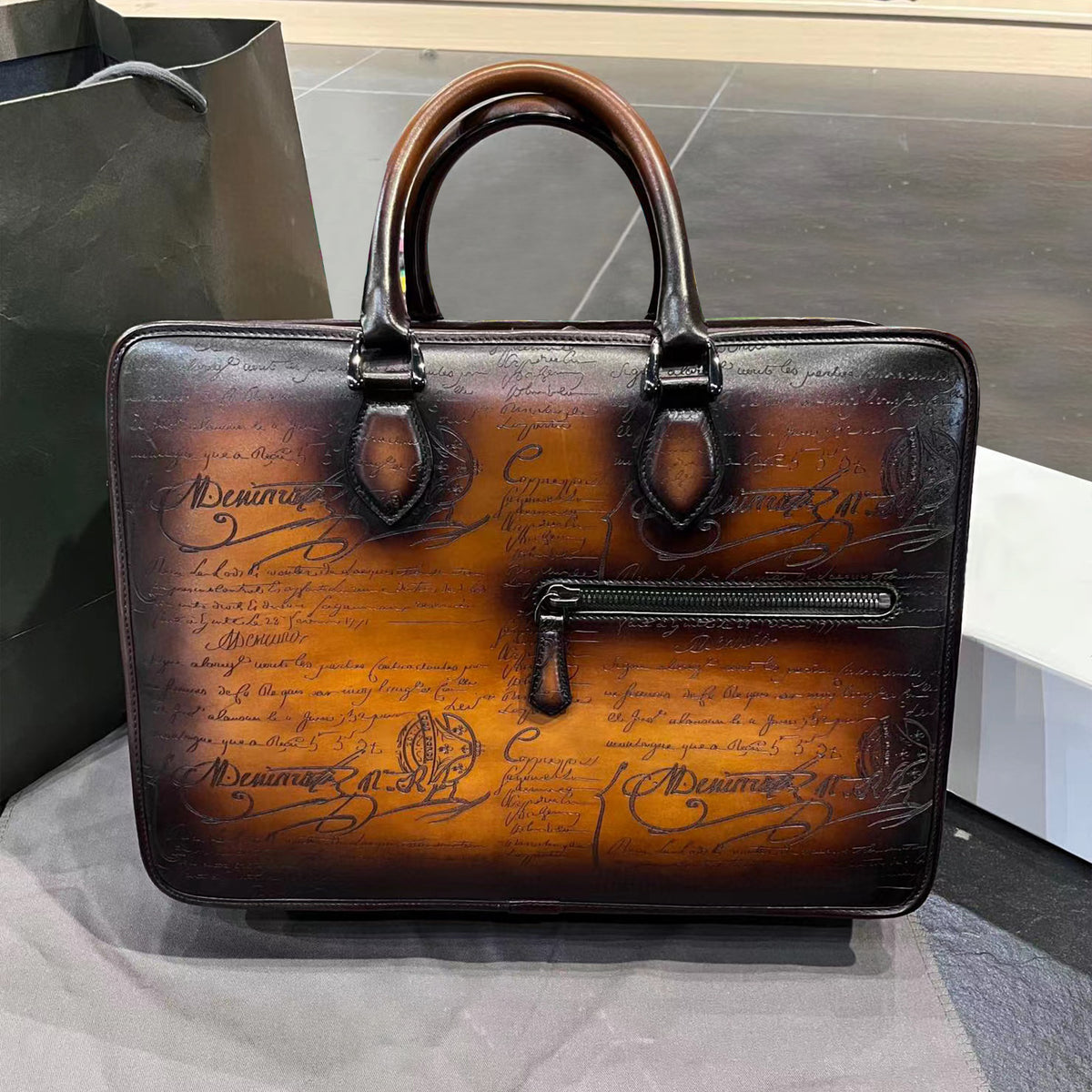 Berluti  Leather Handbag Bags Ngvp #5997