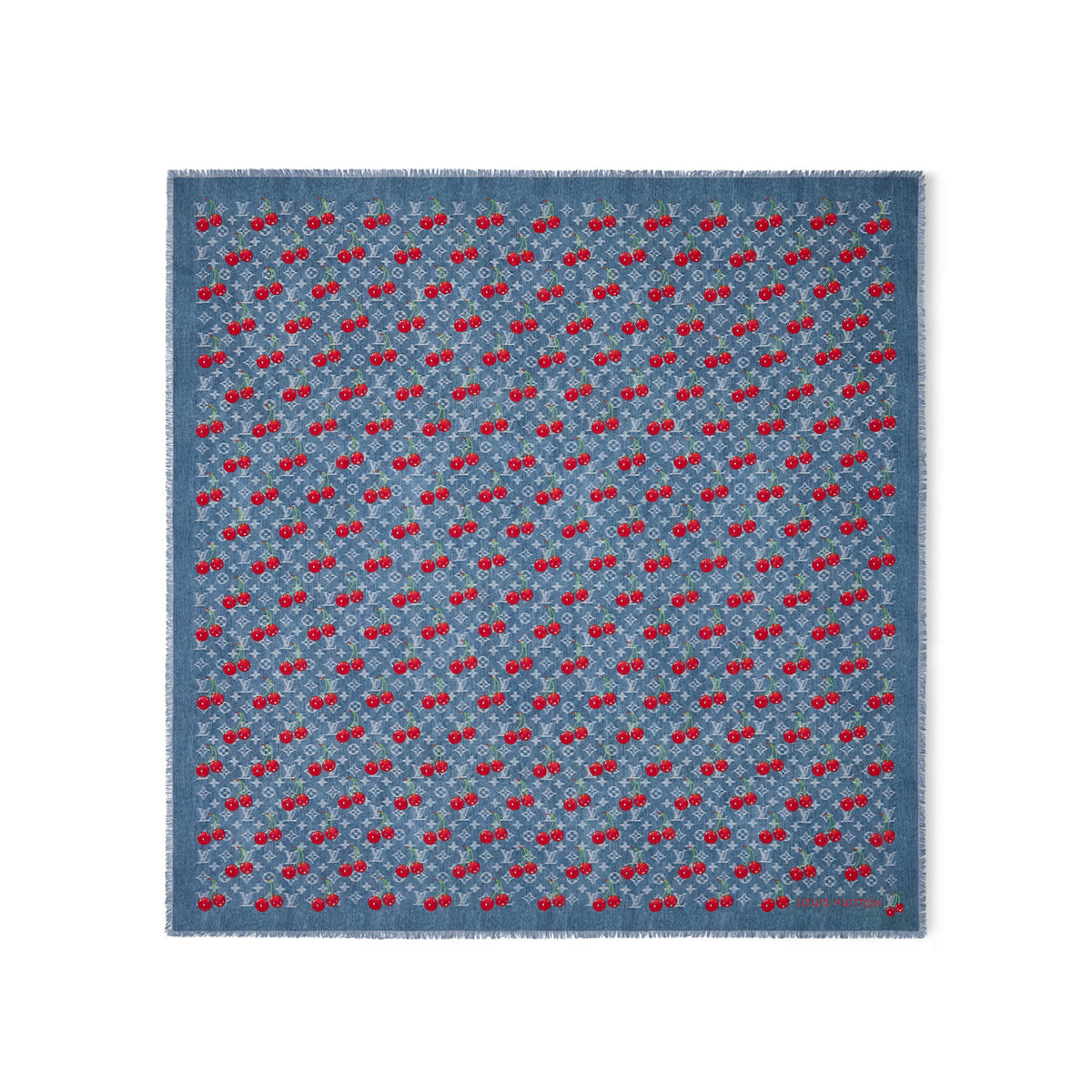 Louis Vuitton Men's And Women's Cherry Pattern Letter Print Wool Fabric Shawl Scarf Accessories #77887