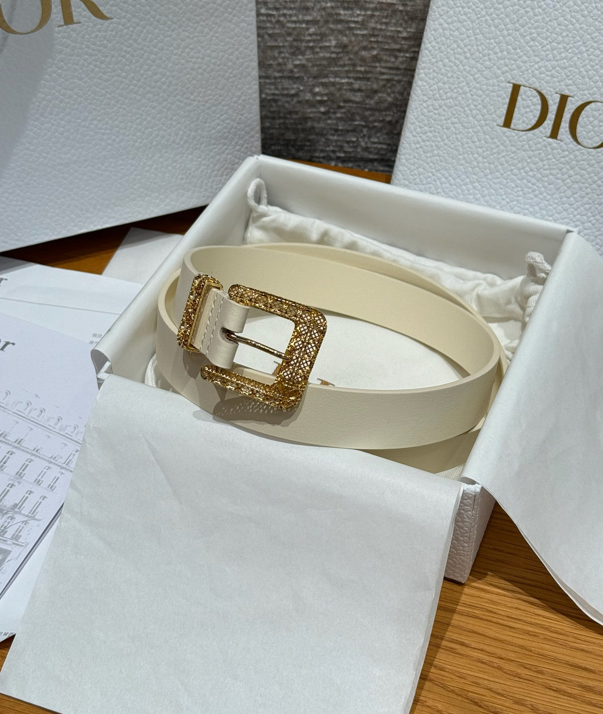 Dior Cannage Belt Black Smooth Calfskin 25MM #375916