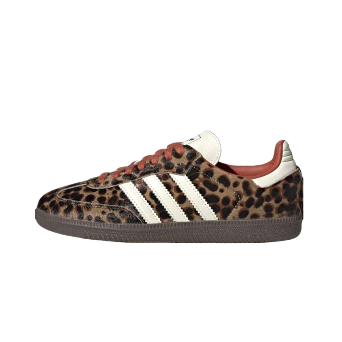 Adidas Originals Men's Leopard Print Leather Low Top Football Shoes Casual Sneakers #76131