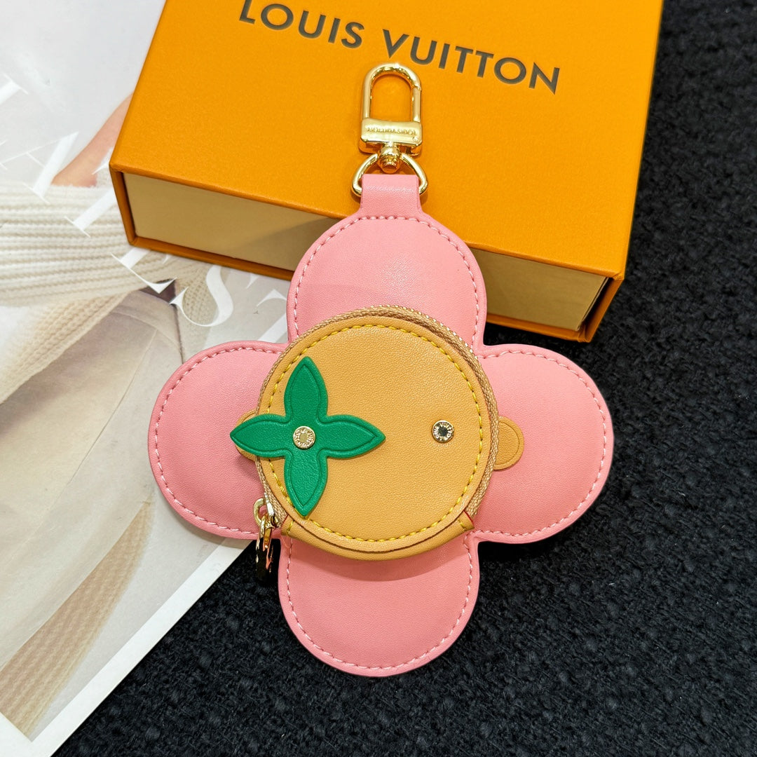 Louis Vuitton Vivienne Women's Colorblocking Hardware Accessories Zipper Closure Coin Purse Bag Bags #73116