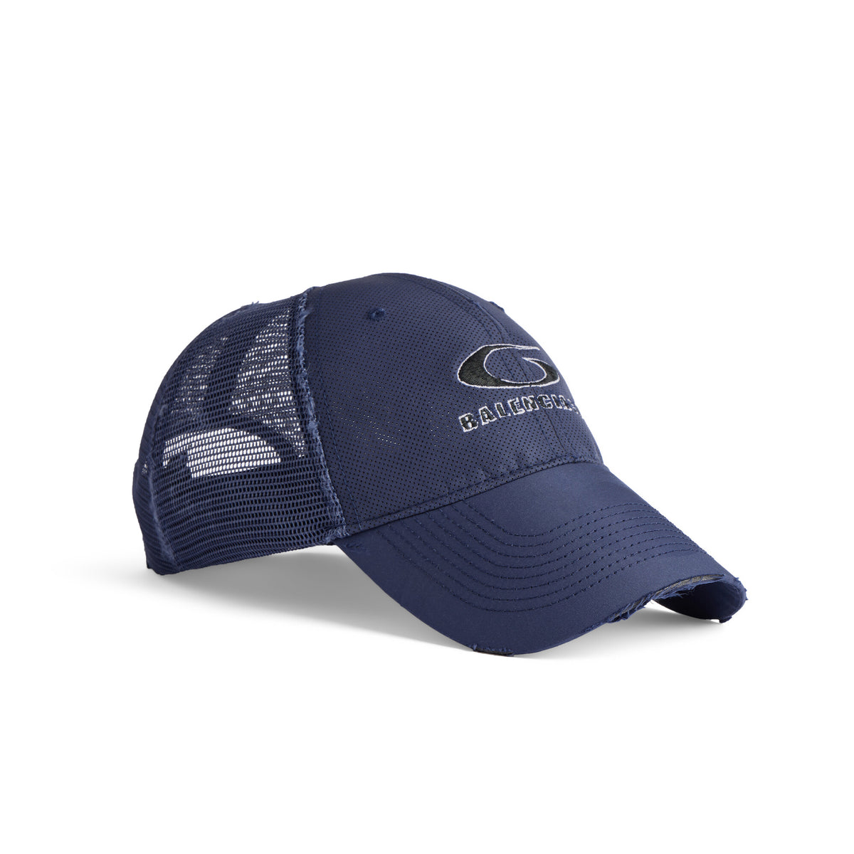 Balenciaga Trucker Men's Solid Color Technical Polyester Mesh Baseball Cap Hat #77311