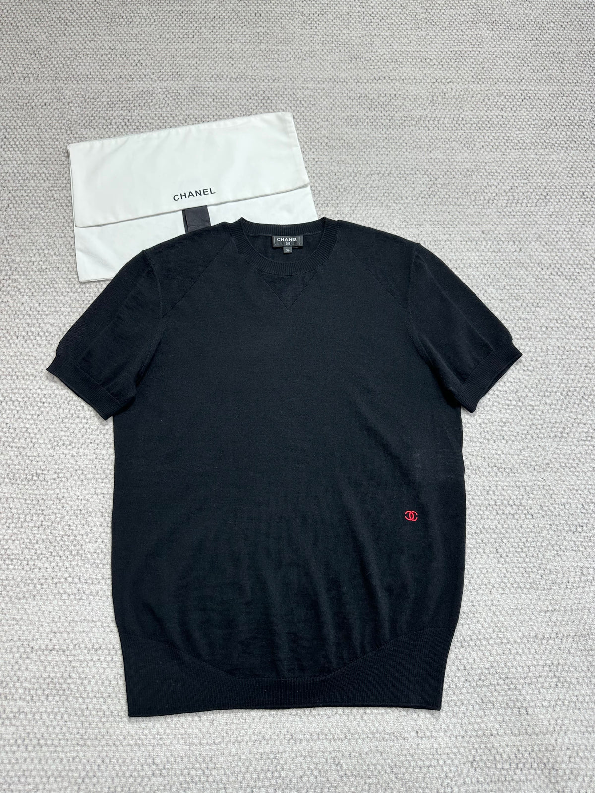 Chanel Top-Quality Version Silk Cashmere Short Sleeves #378832