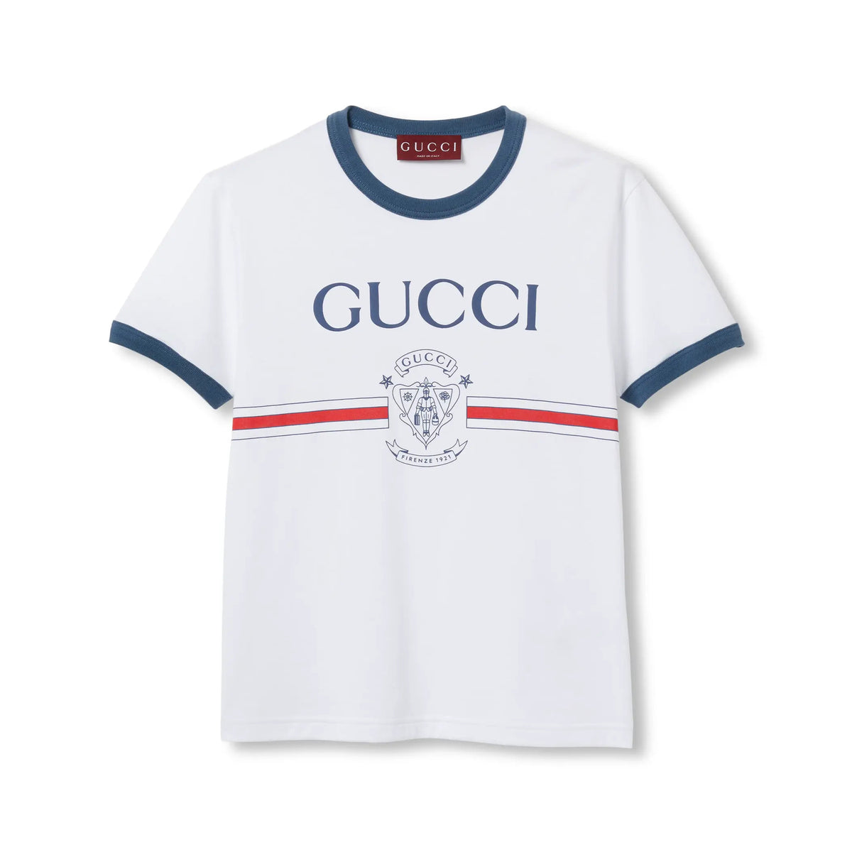Gucci Women's Summer Solid Color Letter Printed Plain Knit Round Neck Short Sleeve T-Shirt #75653