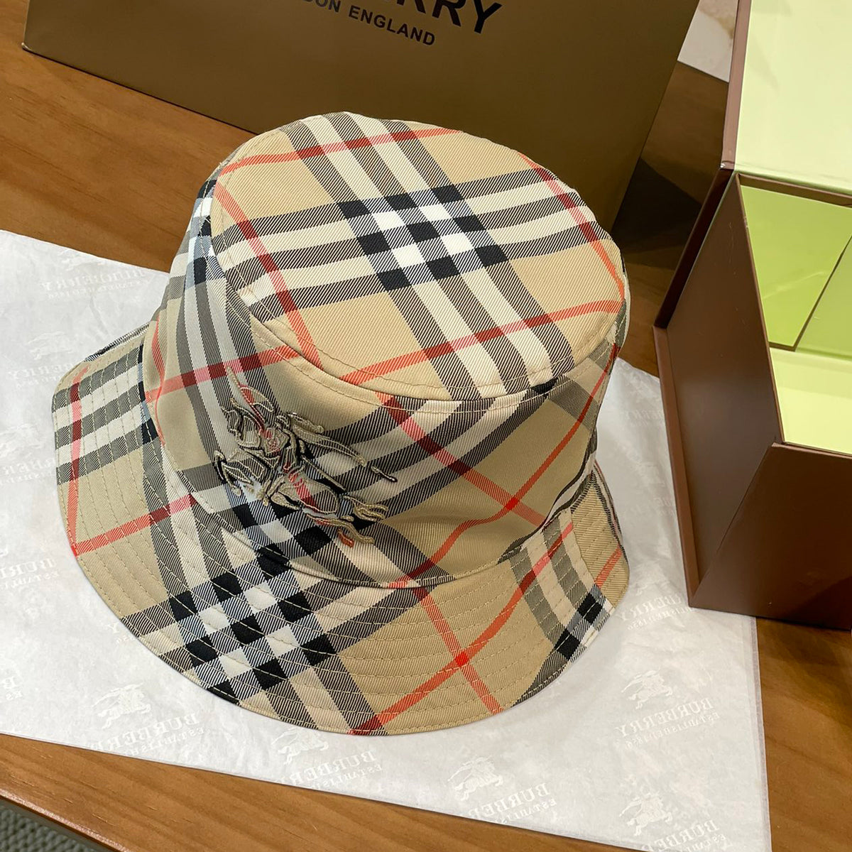 Burberry Men's And Women's  Spring/Fall Fashion Casual Classic Plaid Baseball Cap & Fisherman Hat Hat Accessories #78724