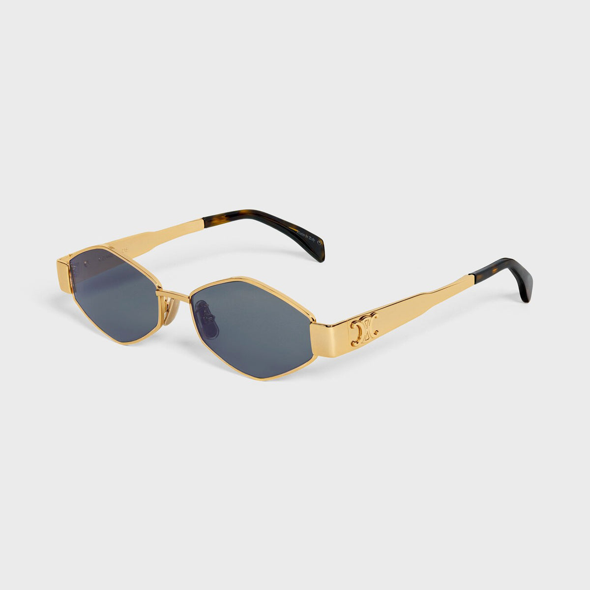 Celine Men's Women's Triomphe Metal 02 Logo Irregular Solid Color Sunglasses Eyeglasses Glasses #81167