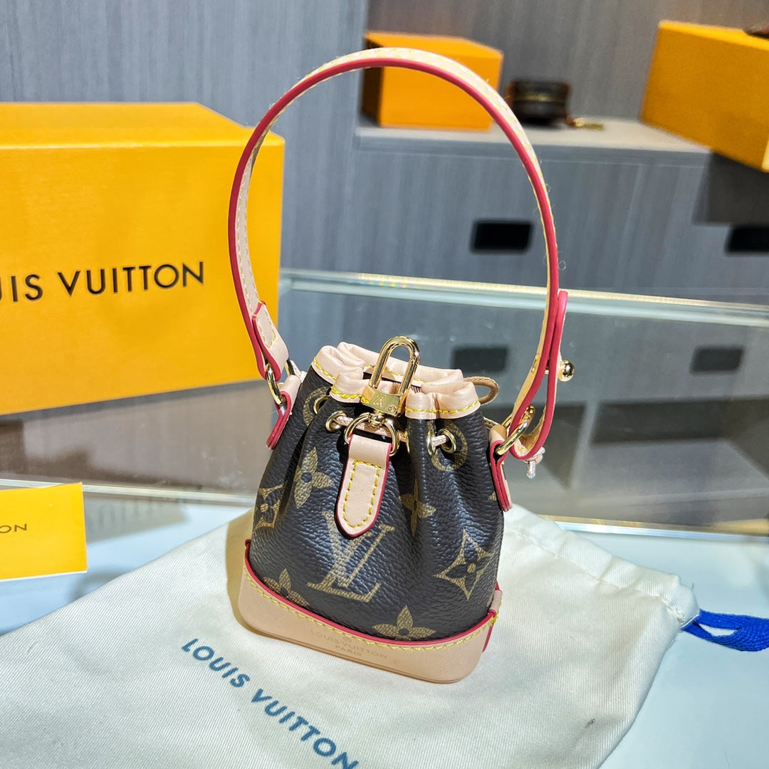 Louis Vuitton Men's Women's Mini Handbag Pillow Bag Pendant Old Floral Checkerboard Colorblocking Accessories #98155
