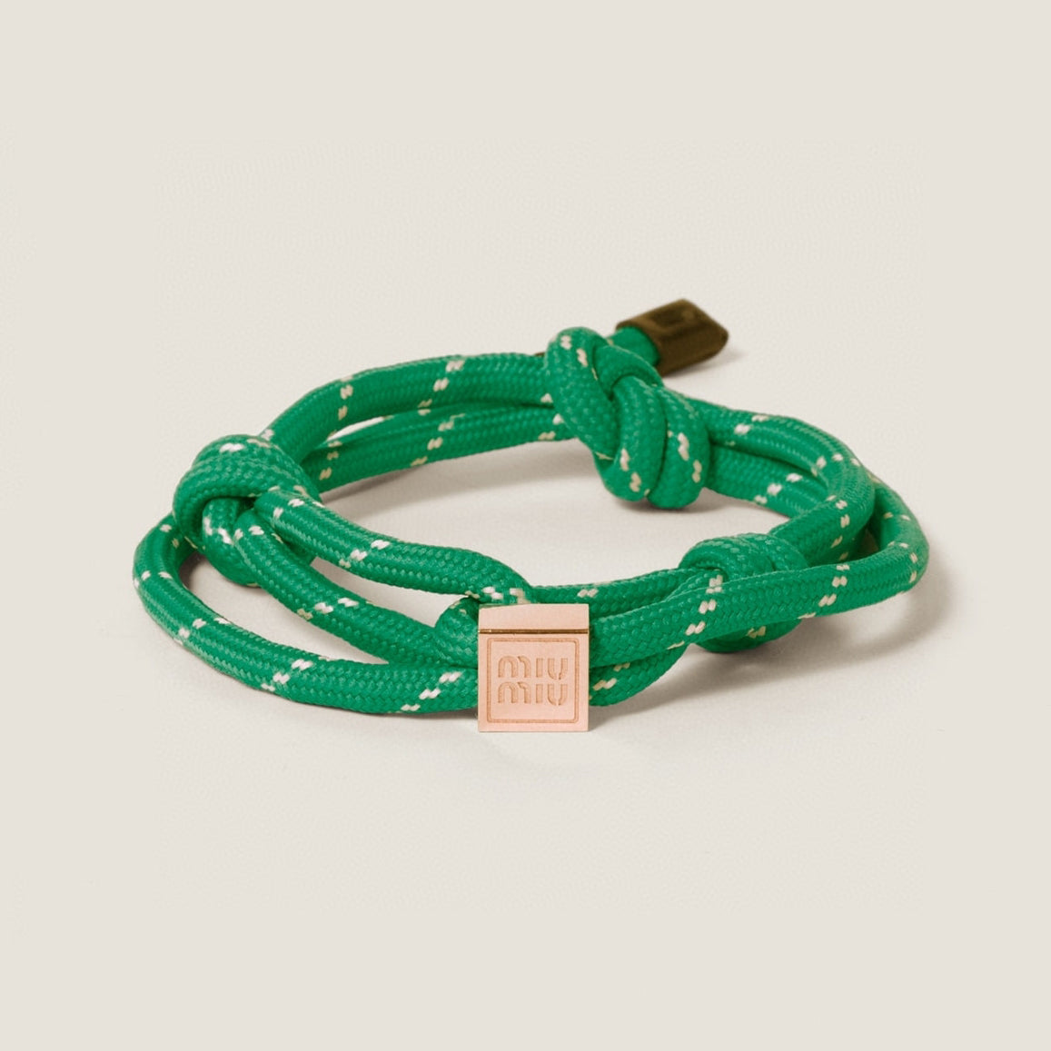 MiuMiu Women Solid Colours Braided Bracelet Anklet Bag Charms Jewelry #99398