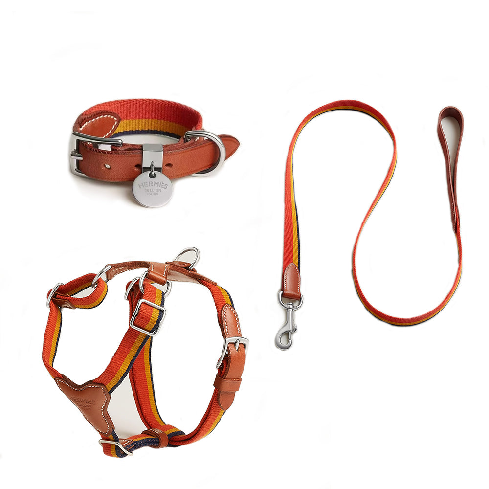 Hermes Rocabar Dog Harness Slim Dog Leash #334398