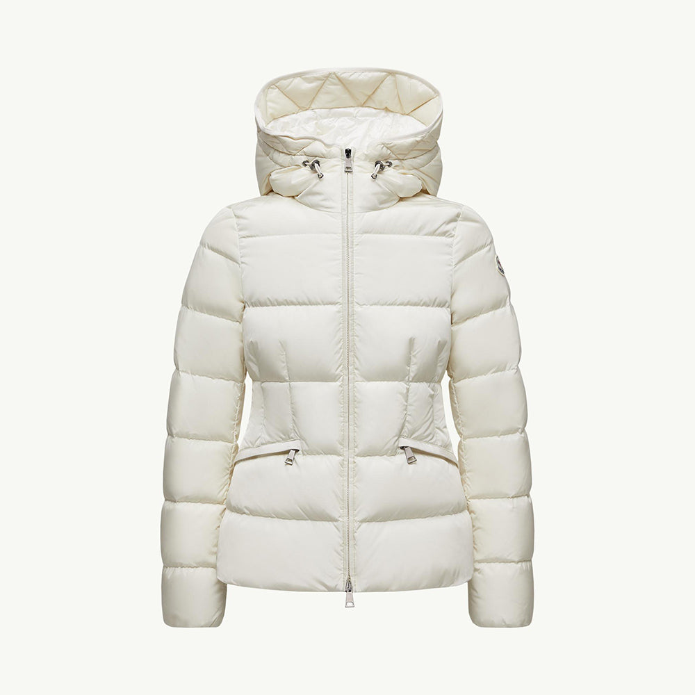 Moncler Ivory Avoce Women's Hooded Short Down Jacket Coat #332707
