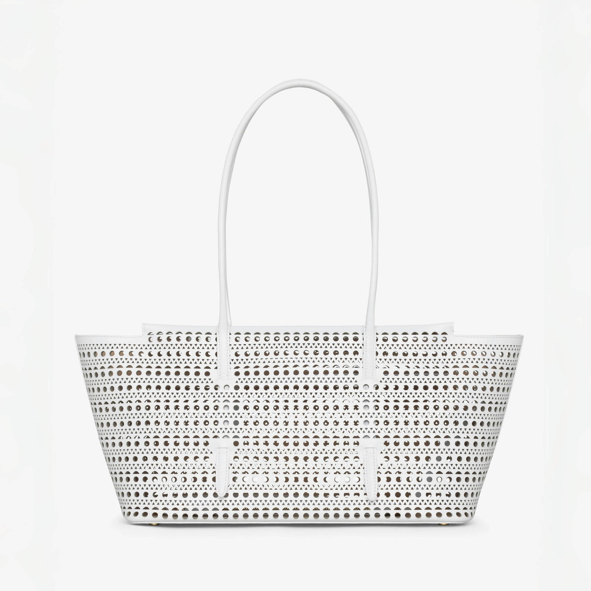 Alaia Mina Cutout Shoulder Bag Design Fashionable Women's Retro Solid Color Casual Temperament Vienne Cutout Carved Pattern  Bag Bags #81633
