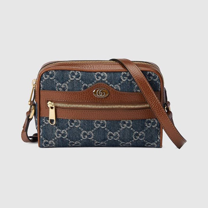 Gucci Denim Leather Bag Shoulder Bag Bags #54411
