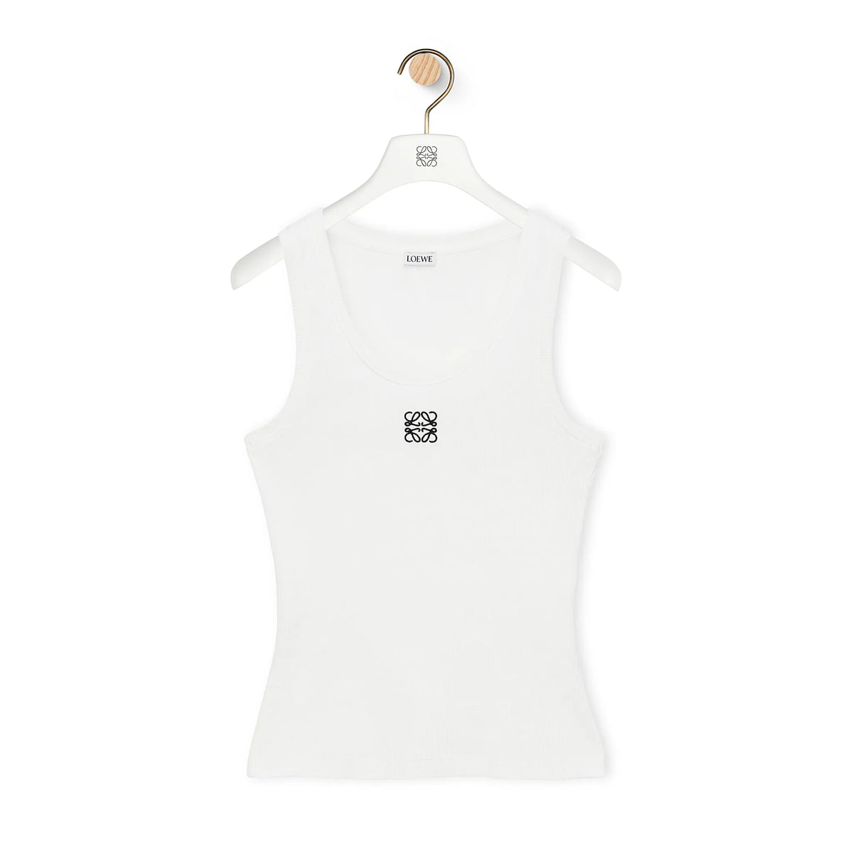 Loewe Women's Summer Solid Color Embroidered Logo Sleeveless Camisole Tank Top Vest (Please contact customer service for size selection) #76367