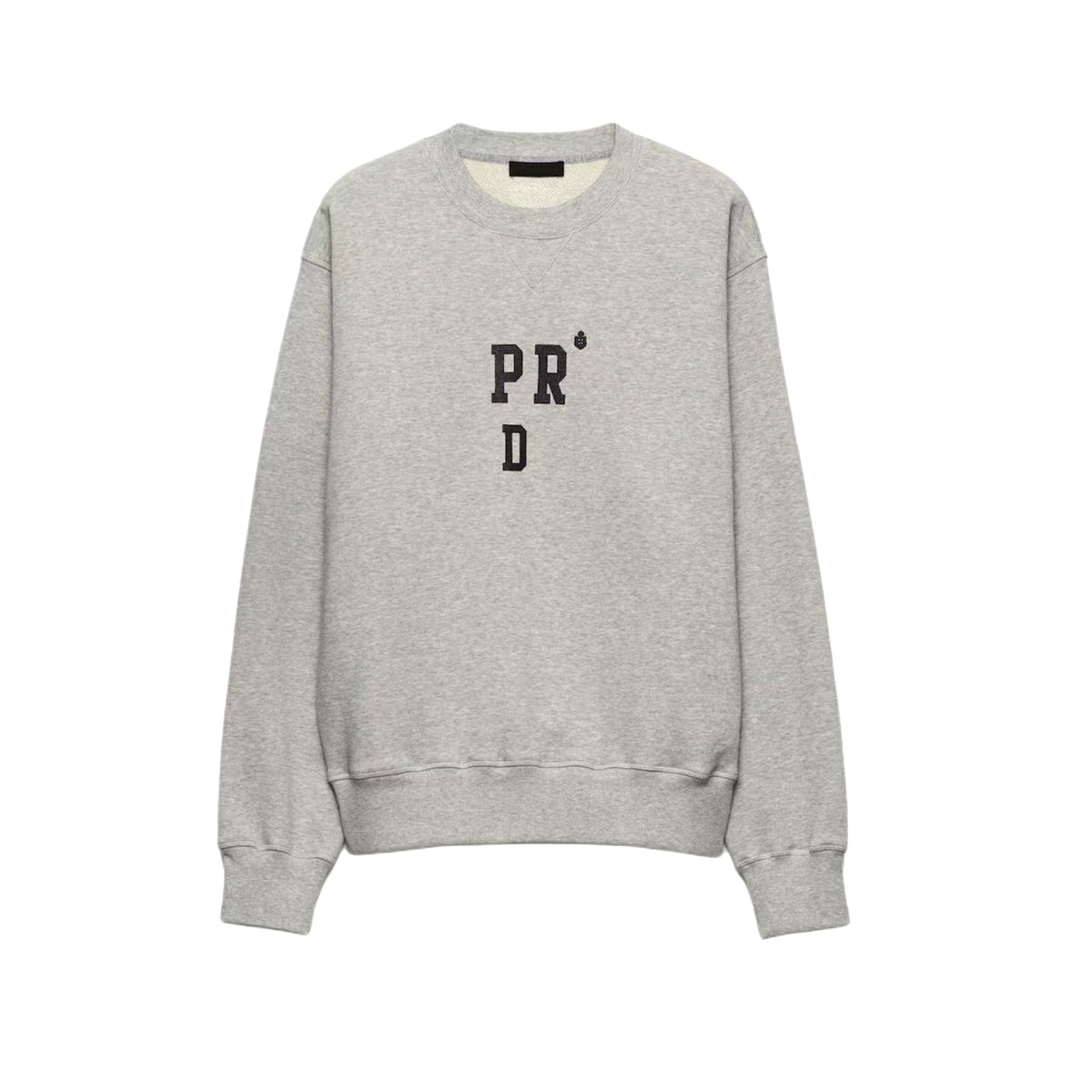 Prada  Men's and Women's Spring/Fall Fashion Casual Crewneck Pullover Solid Color Oversized Sweatshirt #78847
