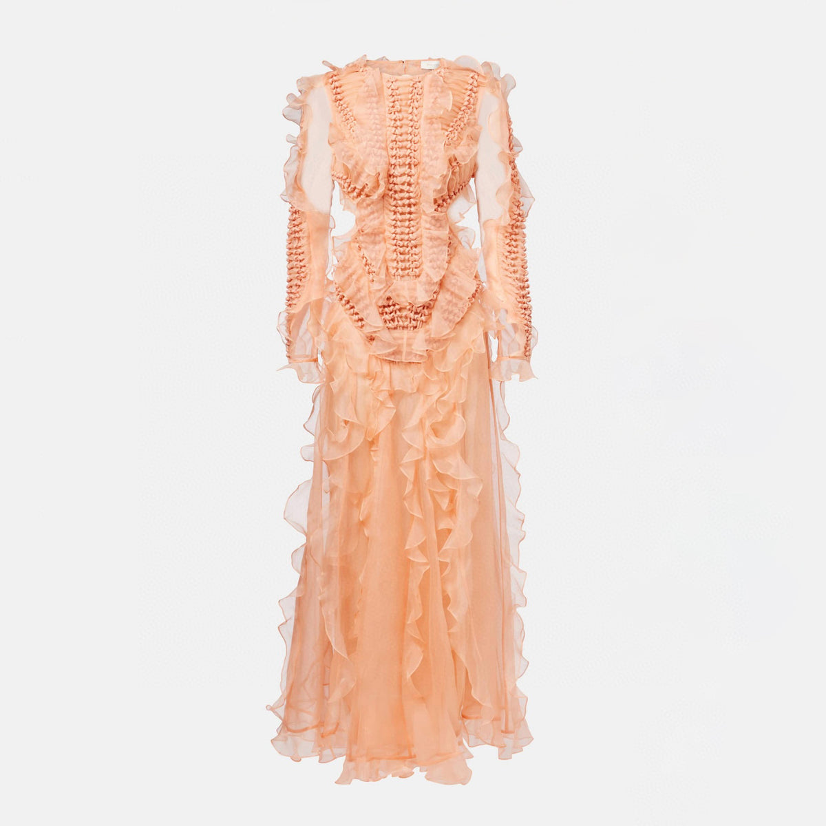 Zimmermann Women's Spring/Summer Fashion Casual Solid Color Knit Long Sleeve Dress Long Dress #78889