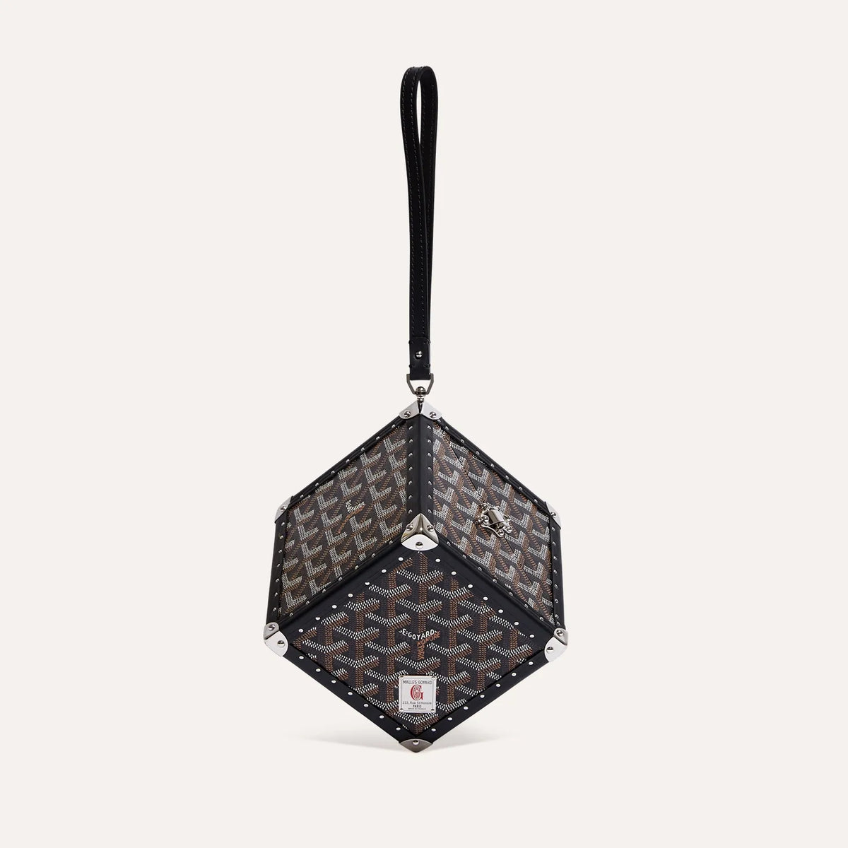 GOYARD D¨¦ Trunk Bag Leather Cube Shaped Tote Bags #97582