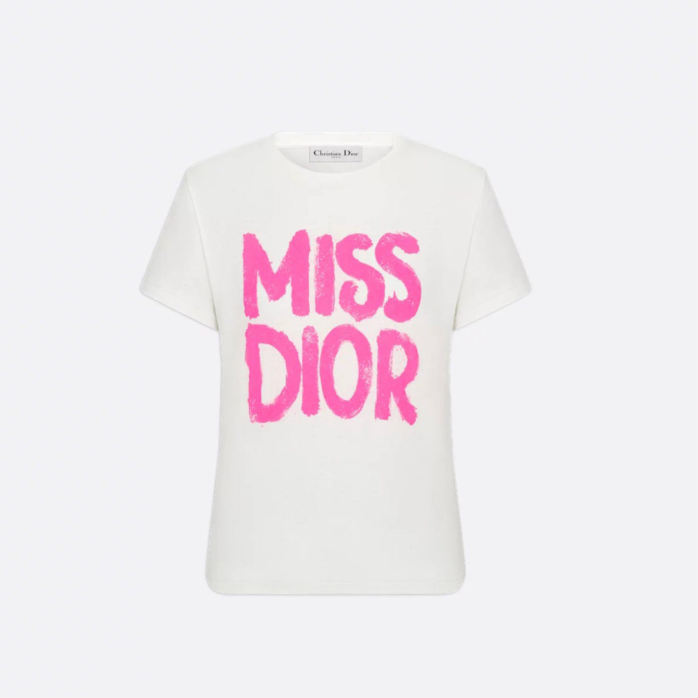 Dior Women's Summer Casual Fashion Crew Neck Pullover Cotton Knit T-Shirt #78785