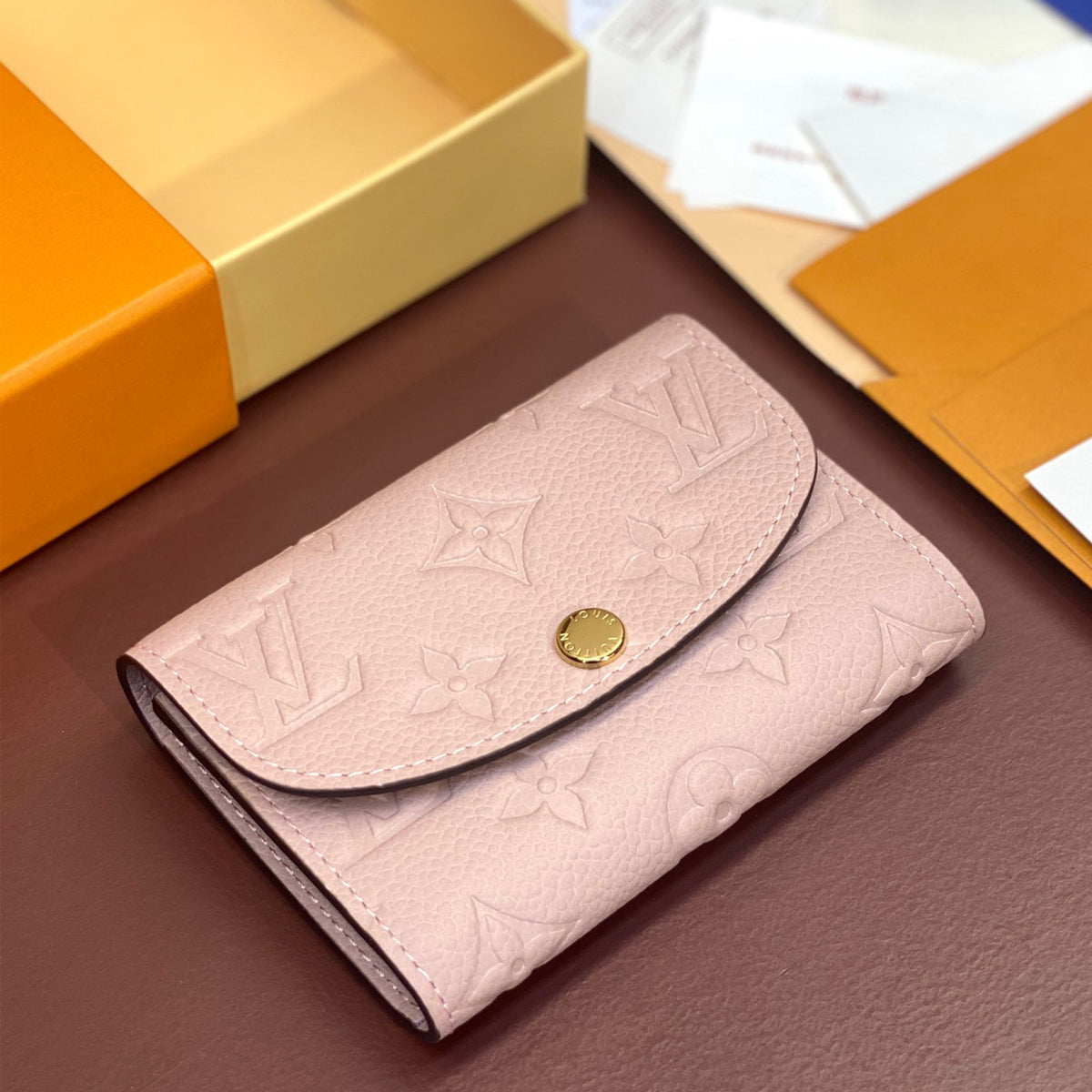 Louis Vuitton Rosalie Coin Purse Monogram Empreinte Embossed Cowhide Fashionable Luxury Temperament Wallet Card Bag Mini Bags #71765