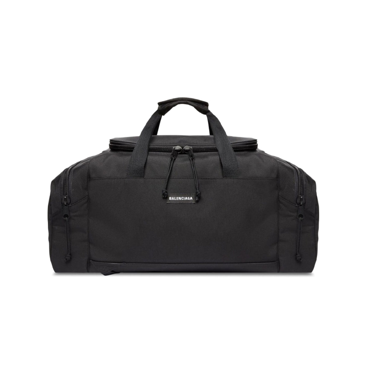Balenciaga Men's Black Letter Logo Zipper Closure Polyester Backpack Shoulder Bag Tote Bags #75667